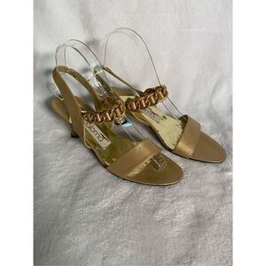 ‎Paloma Gold Slingback Sandals
